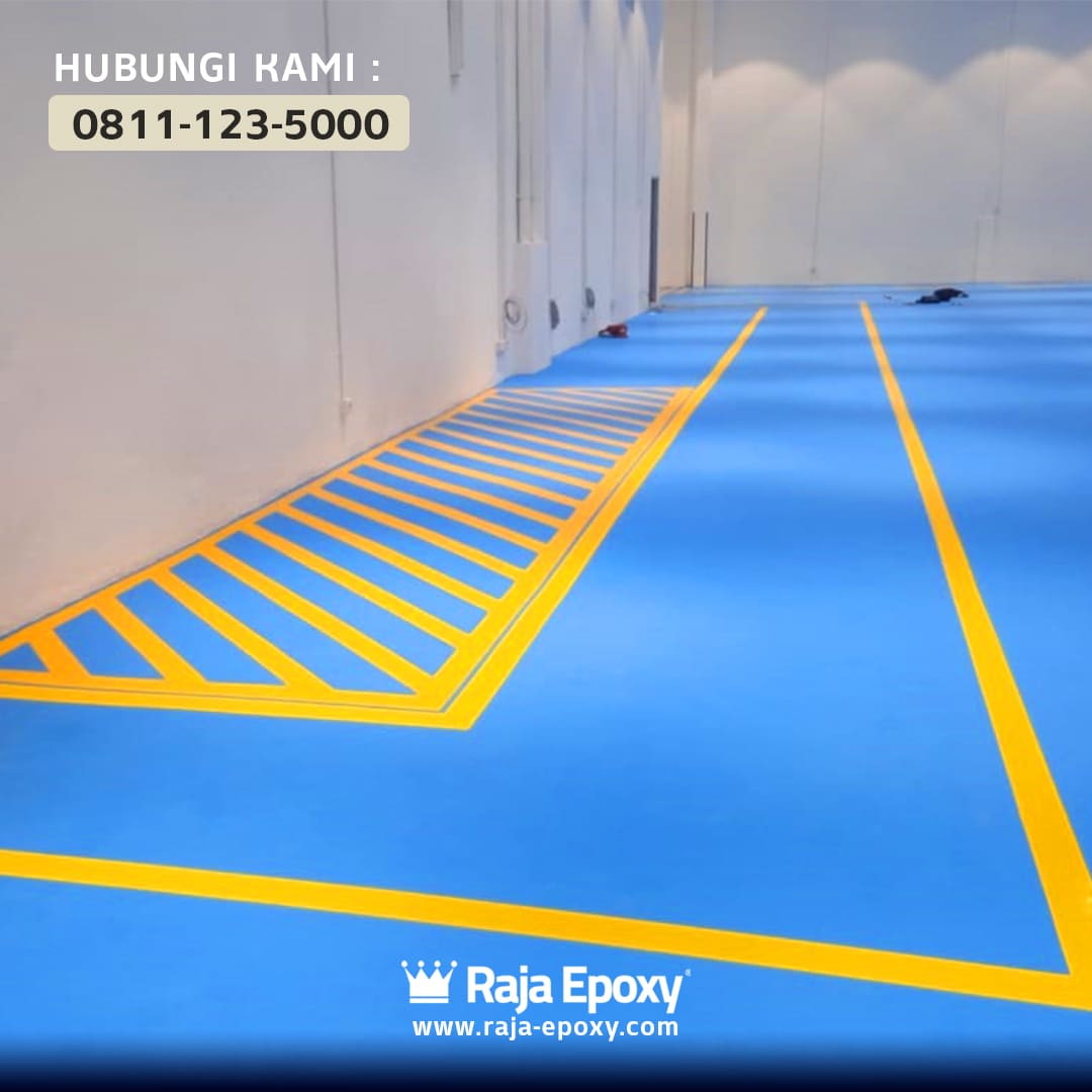 Pengecatan epoxy lantai parkiran basement yang anti slip dan tahan gesekan